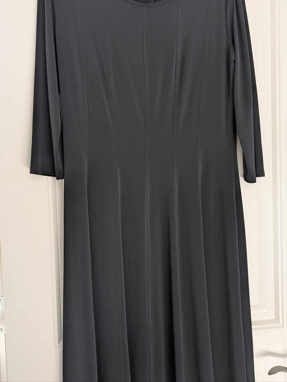 Travel Smith Classic Black Travel Long Sleeve A-Line Dress